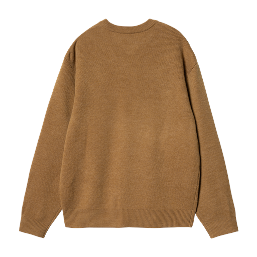 Carhartt WIP Brown Ducks Sweater, Hamilton Brown, XL