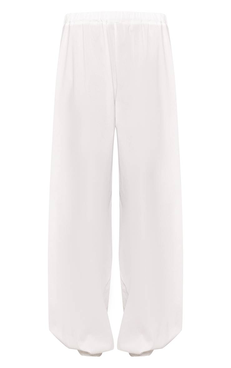 Blanc Pantalon Ballon Tissé Léger