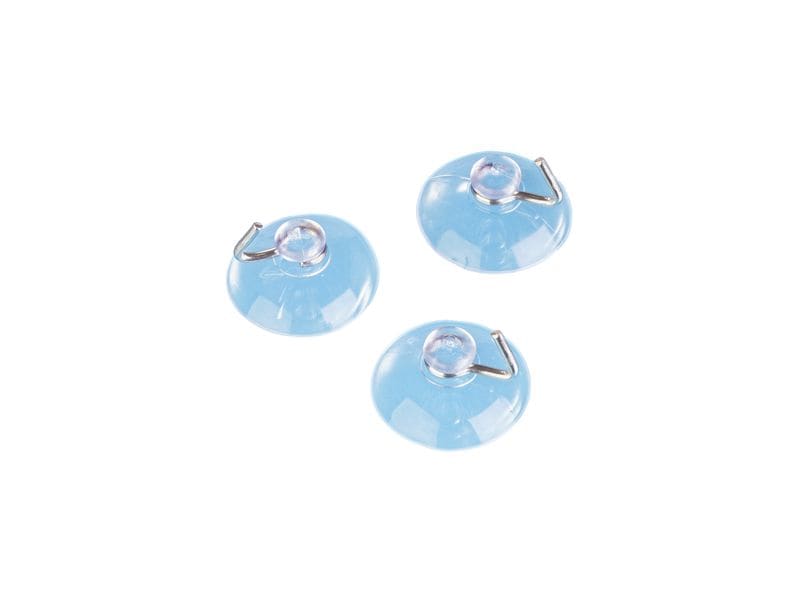 HobbyFun Saugnapf mit Haken 5 Stück, Transparent Saugnäpfe