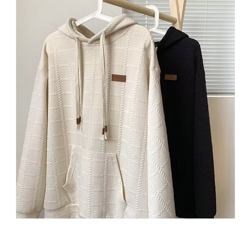Acrius - Geruite hoodie met lange mouwen