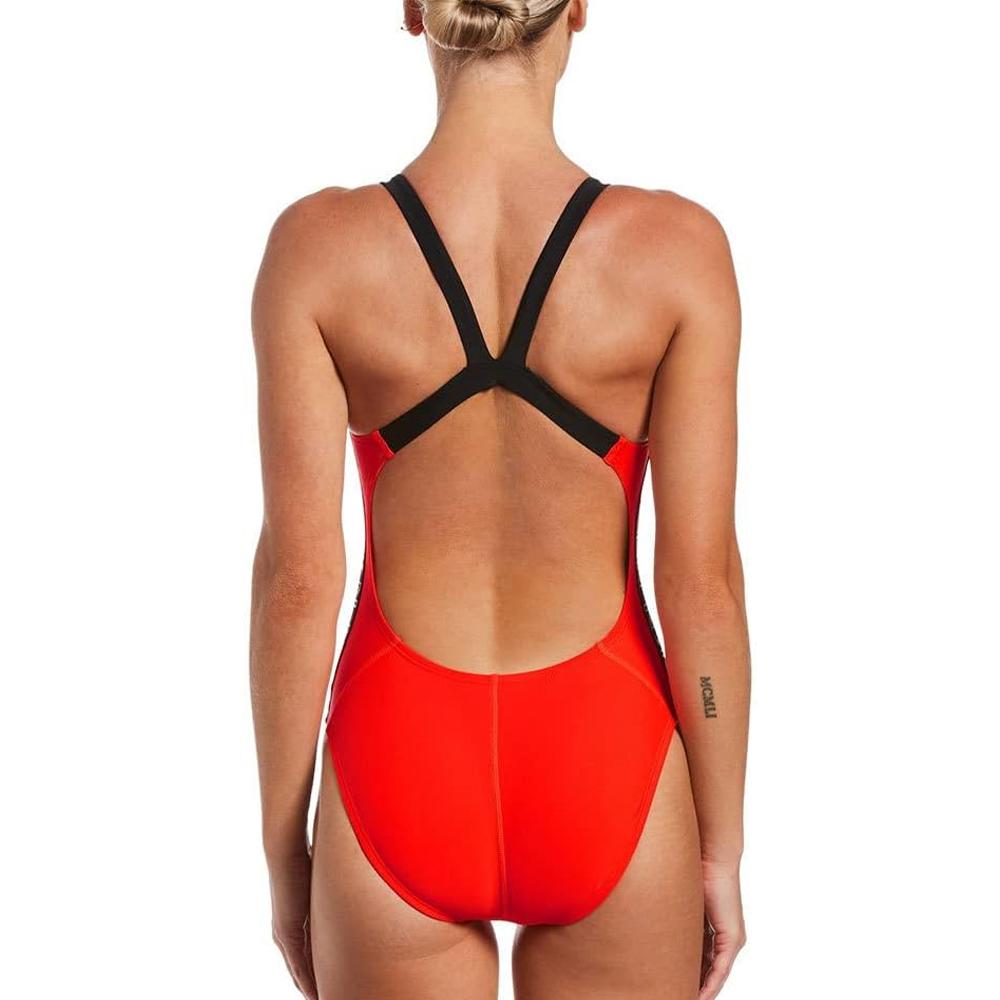 Nike Maillot de bain 1 piece Rouge Fille Nike Fastback