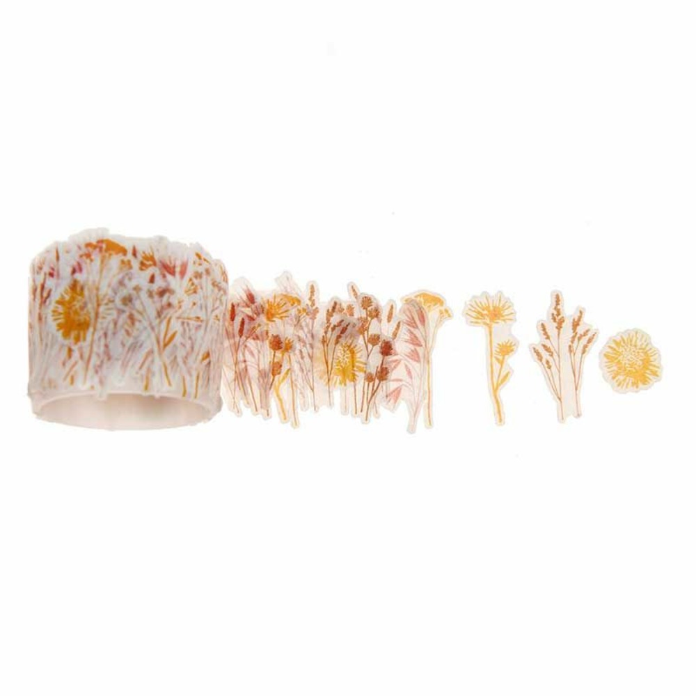 Washi stickers fleurs séchées - 200 pièces