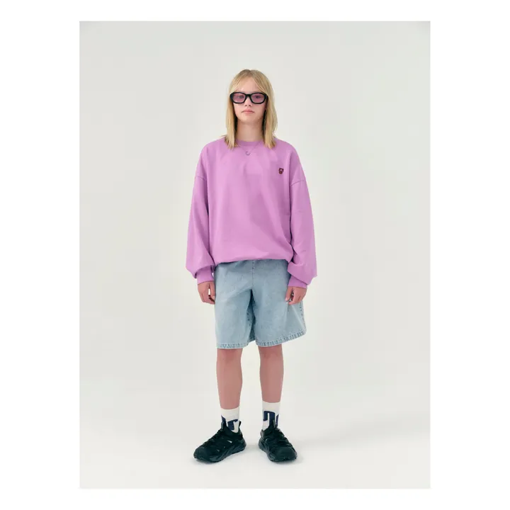 Main Story Sweat Col Rond Bubble Uni | Rose