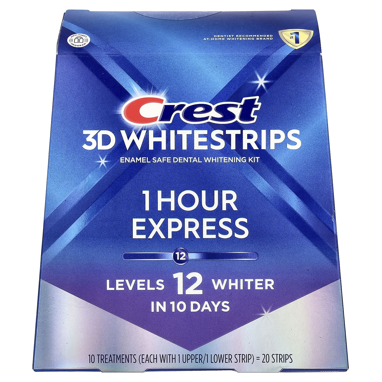 Crest, 3D Whitestrips™, Tandbleekset, Classic Vivid, 20 strips