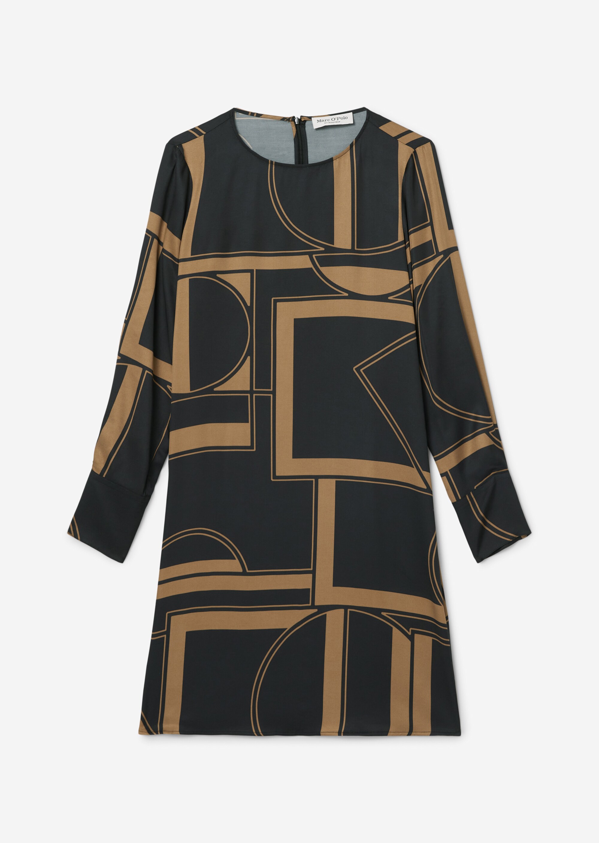 Blusenkleid regularaus bedruckter Viskose