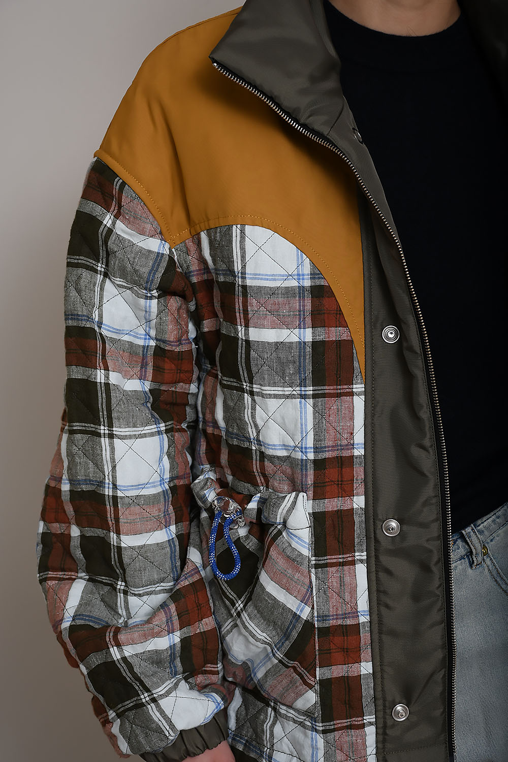 Kate checked padded jacket
