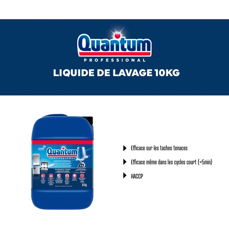 Liquide de lavage Quantum Professional - Bidon de 10 kg