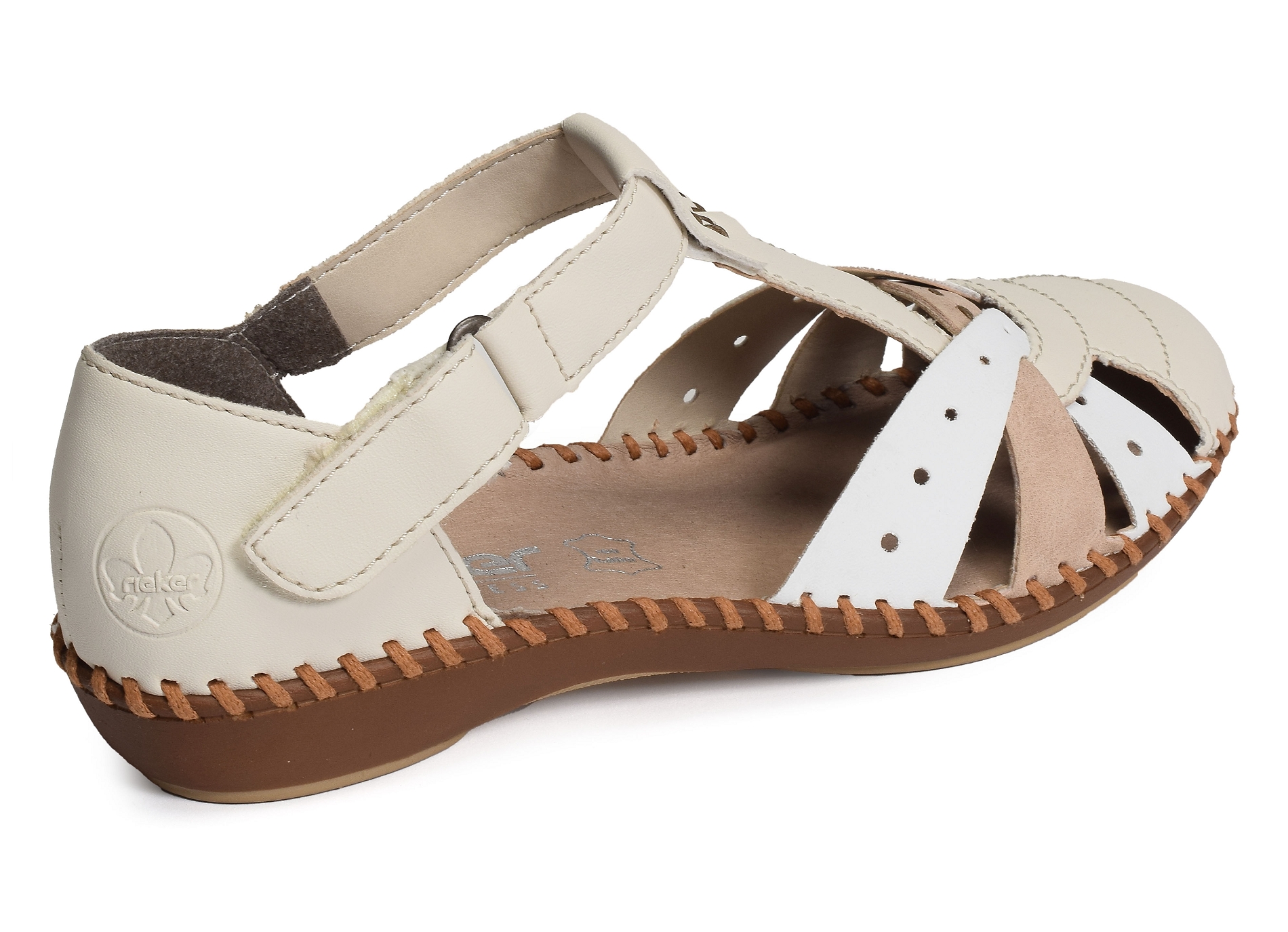 M1655 beige blanc