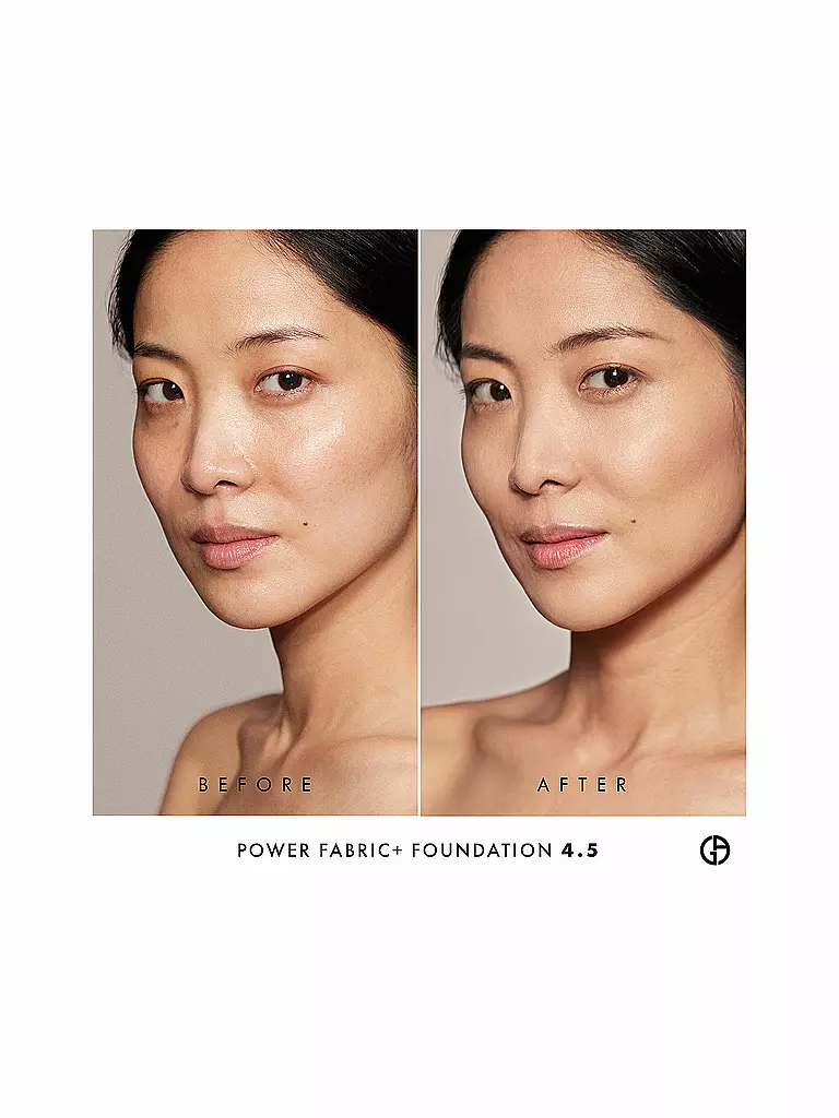GIORGIO ARMANI COSMETICS Power Fabric + Longwear High Coverage Foundation  ( 4.5 ) camel