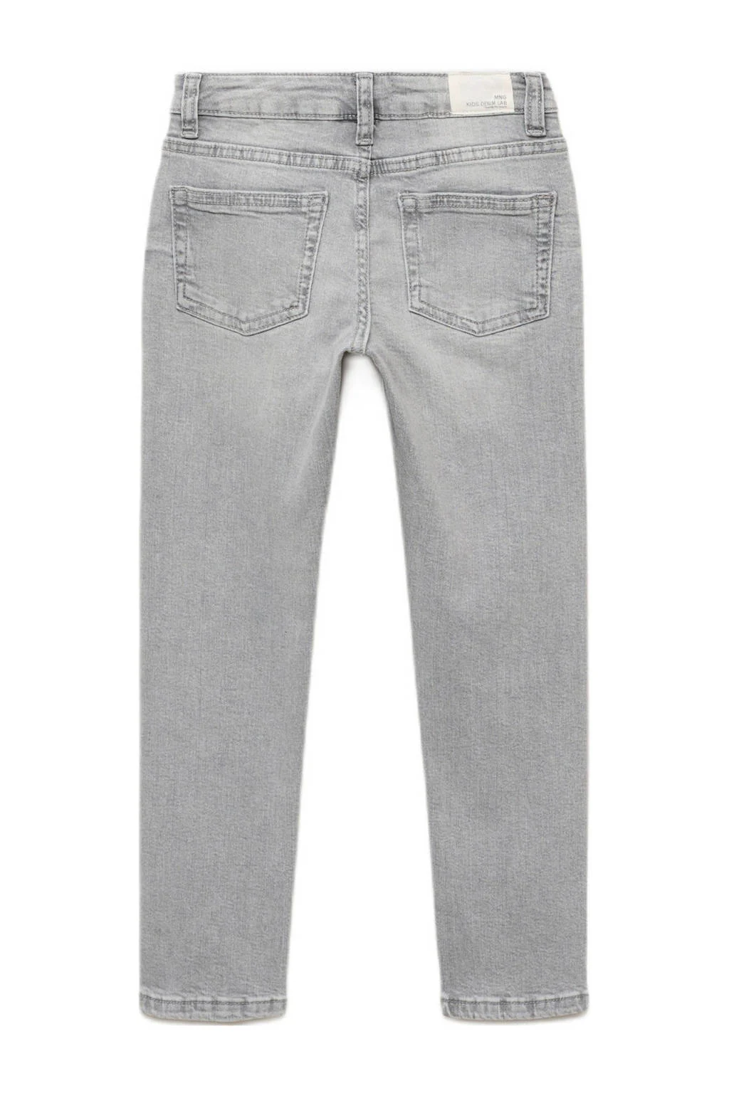 Mango Kids waist slim fit jeans grijs