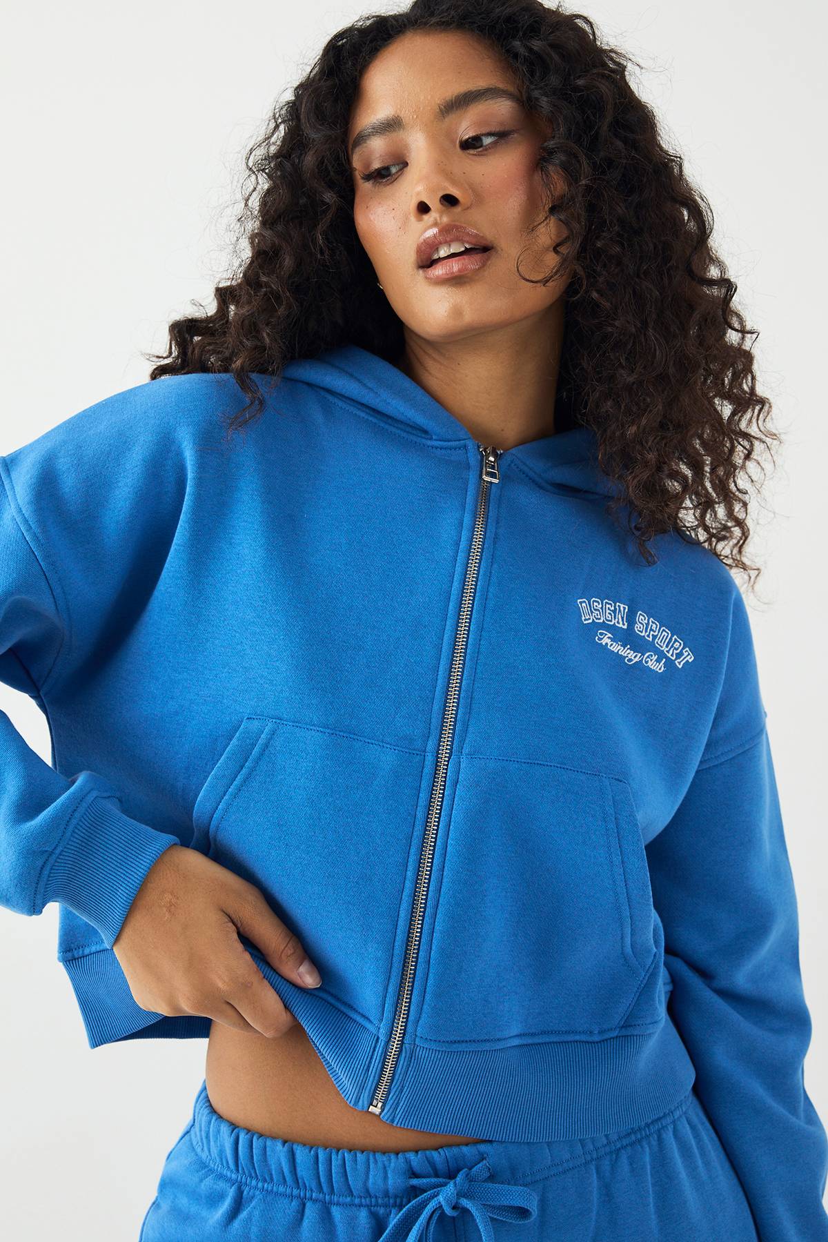 Sweat à Casynthétiqueche Zippé Boxy DSGN Studio Sport Training Club