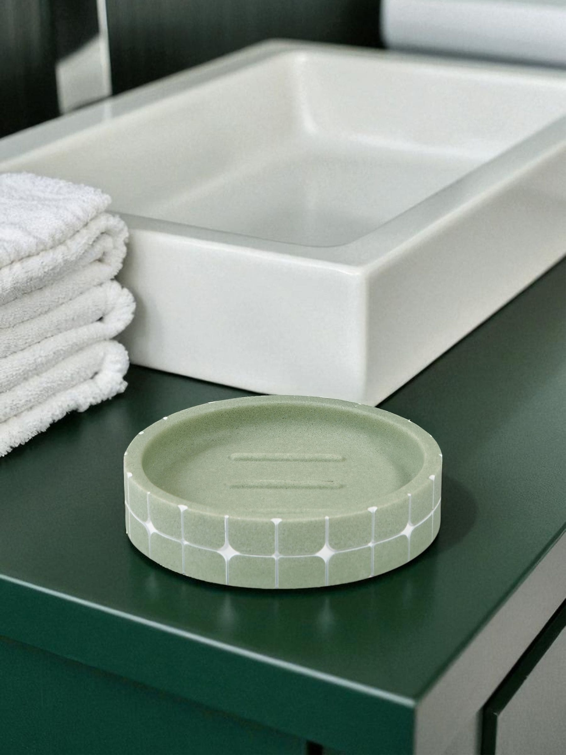 Showerdrape - Set van 4 Mosaica badkameraccessoires