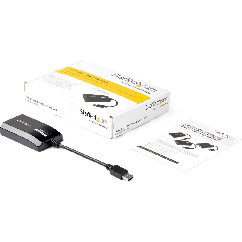 StarTech.com Carte Graphique Externe USB 3.0 vers HDMI - Adaptateur Graphique Vidéo Double Écran/Multi-Écrans Externe USB 3.0 vers HDMI pour Mac et PC – Certifié DisplayLink – HD 1080p