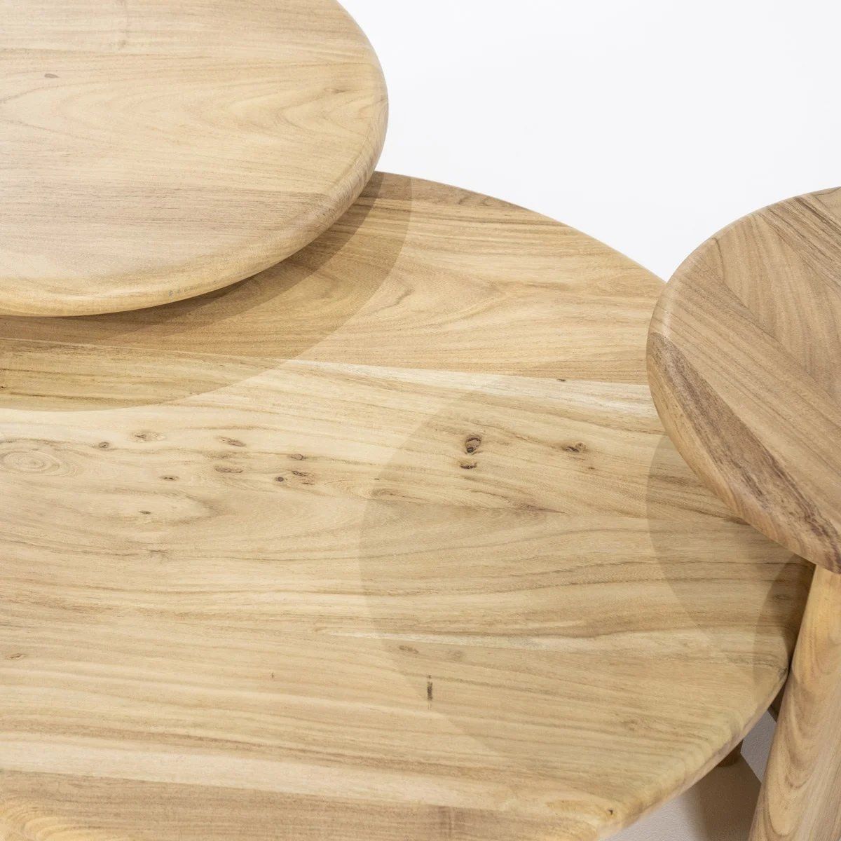 Bijzettafel Natural 240107 Leoti ⌀45  x H45 cm
