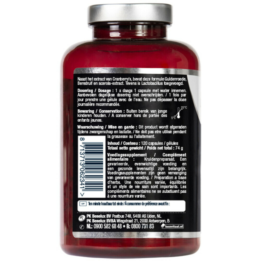 Lucovitaal Cranberry X-tra One a Day120 capsules