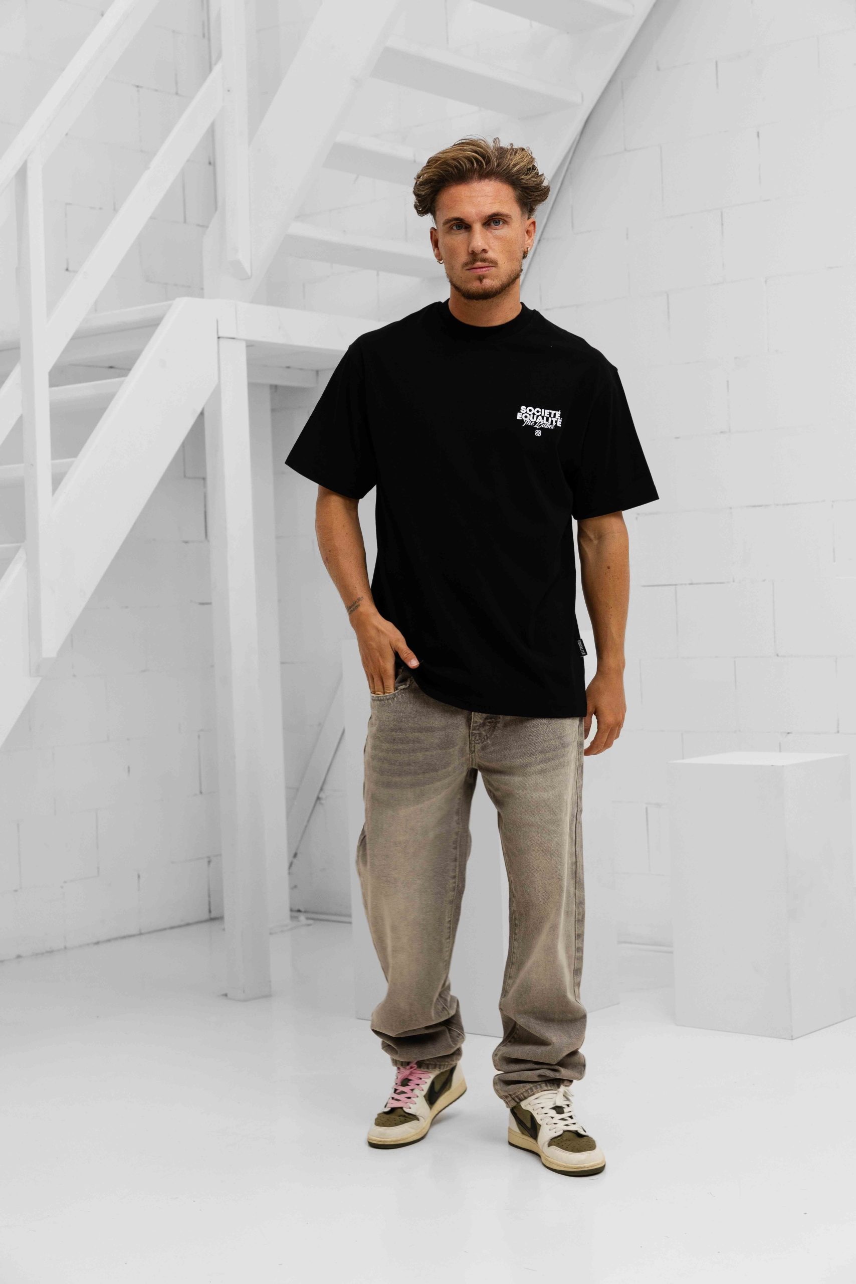 Project x Paris Loose Jeans Heren Lichtgrijs