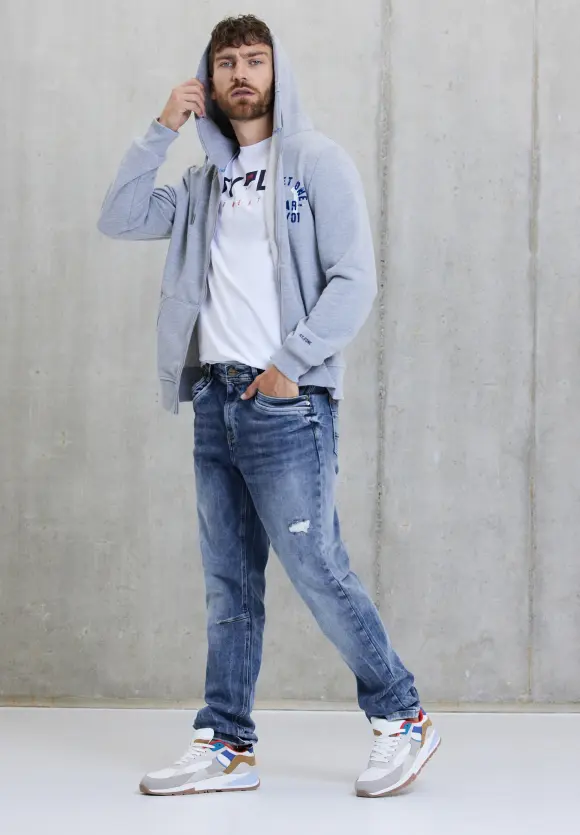 Regular Fit Jeans - real blue heavy random wash