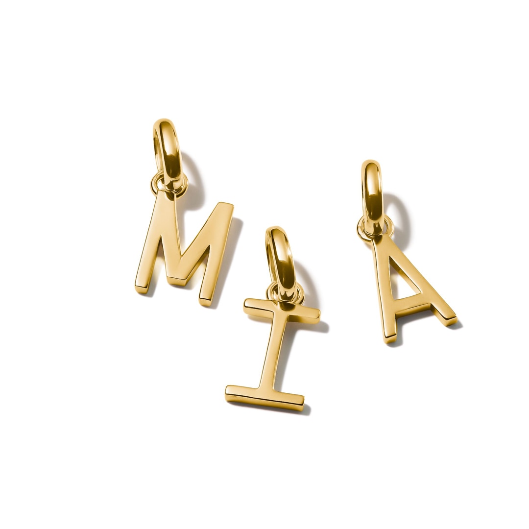 Thomas Sabo Charm-Anhänger Buchstabe A Connect vergoldet