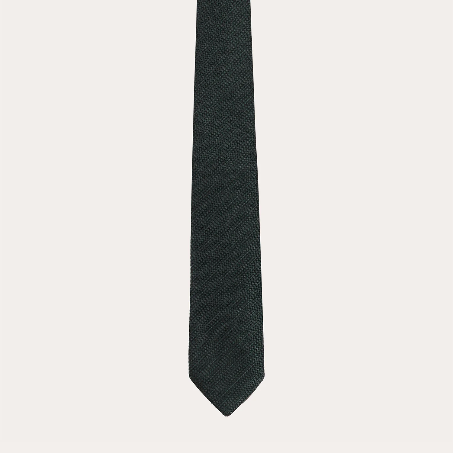 Green woven tie
