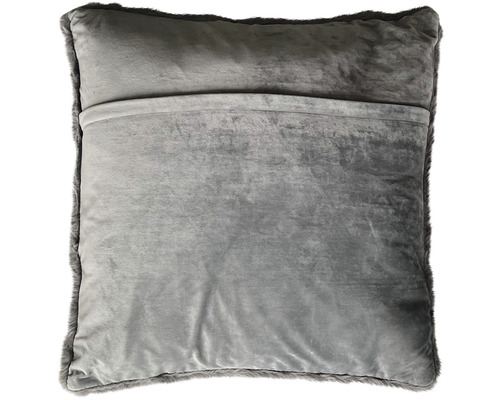 Decoratief kussen bont Romance antraciet 60x60 cm