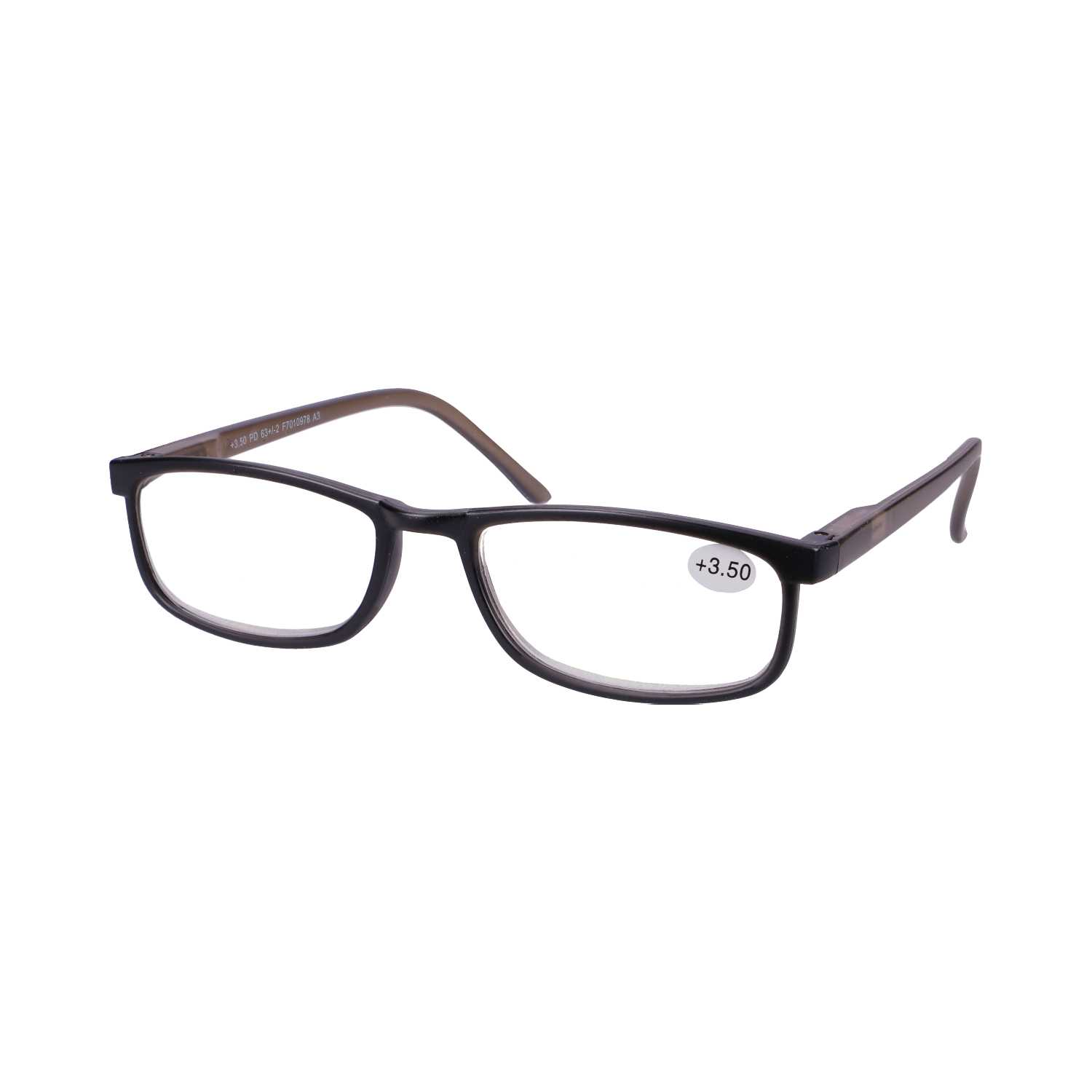 Star Optic Lesehilfe MD4 aus Kunststoff +3,5 Dioptrien schwarz/grau
