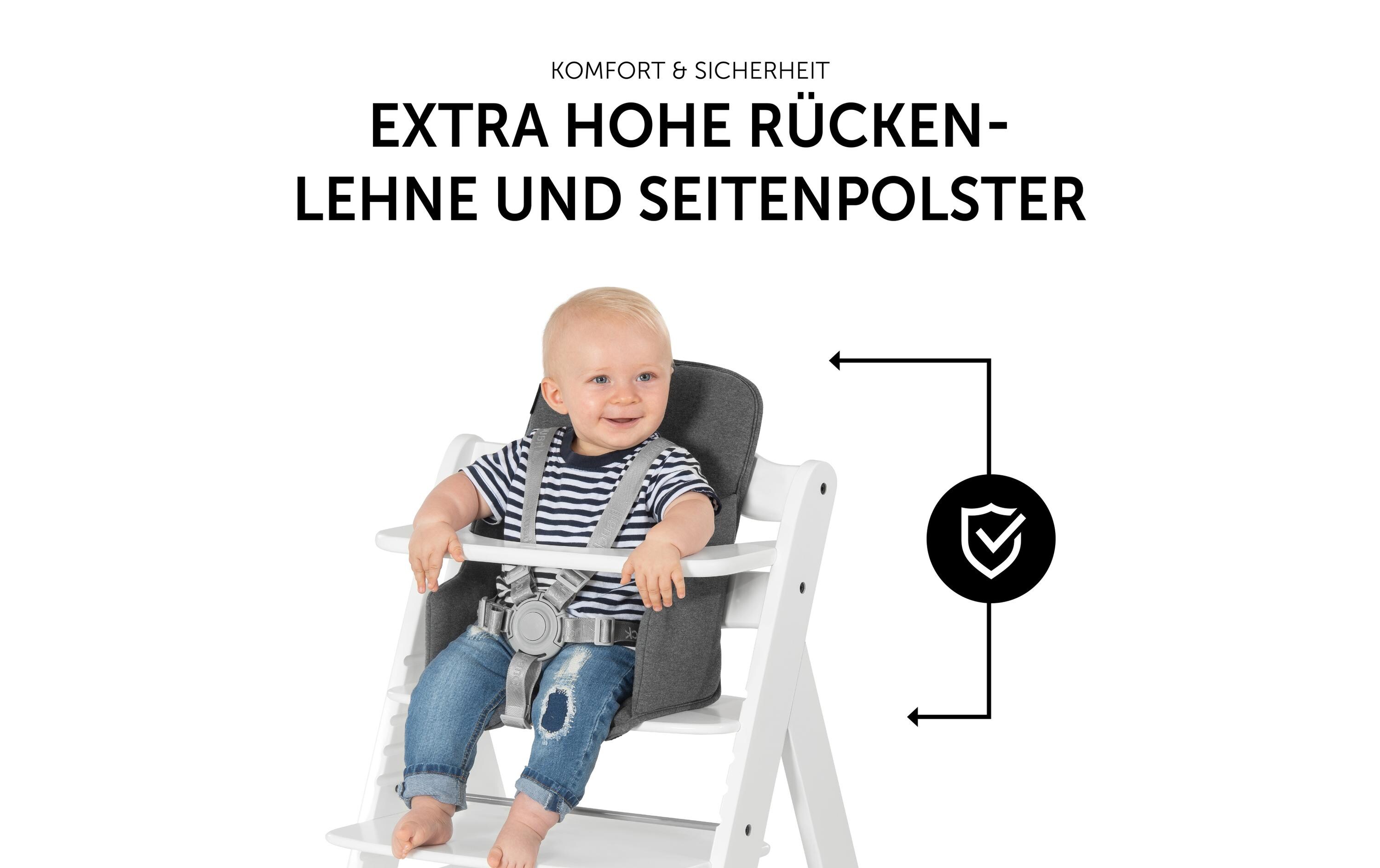 Sitzverkleinerer Alpha Cosy Select Jersey CharcoalPremium Sitzverkleinerer mit stabilen Seiten