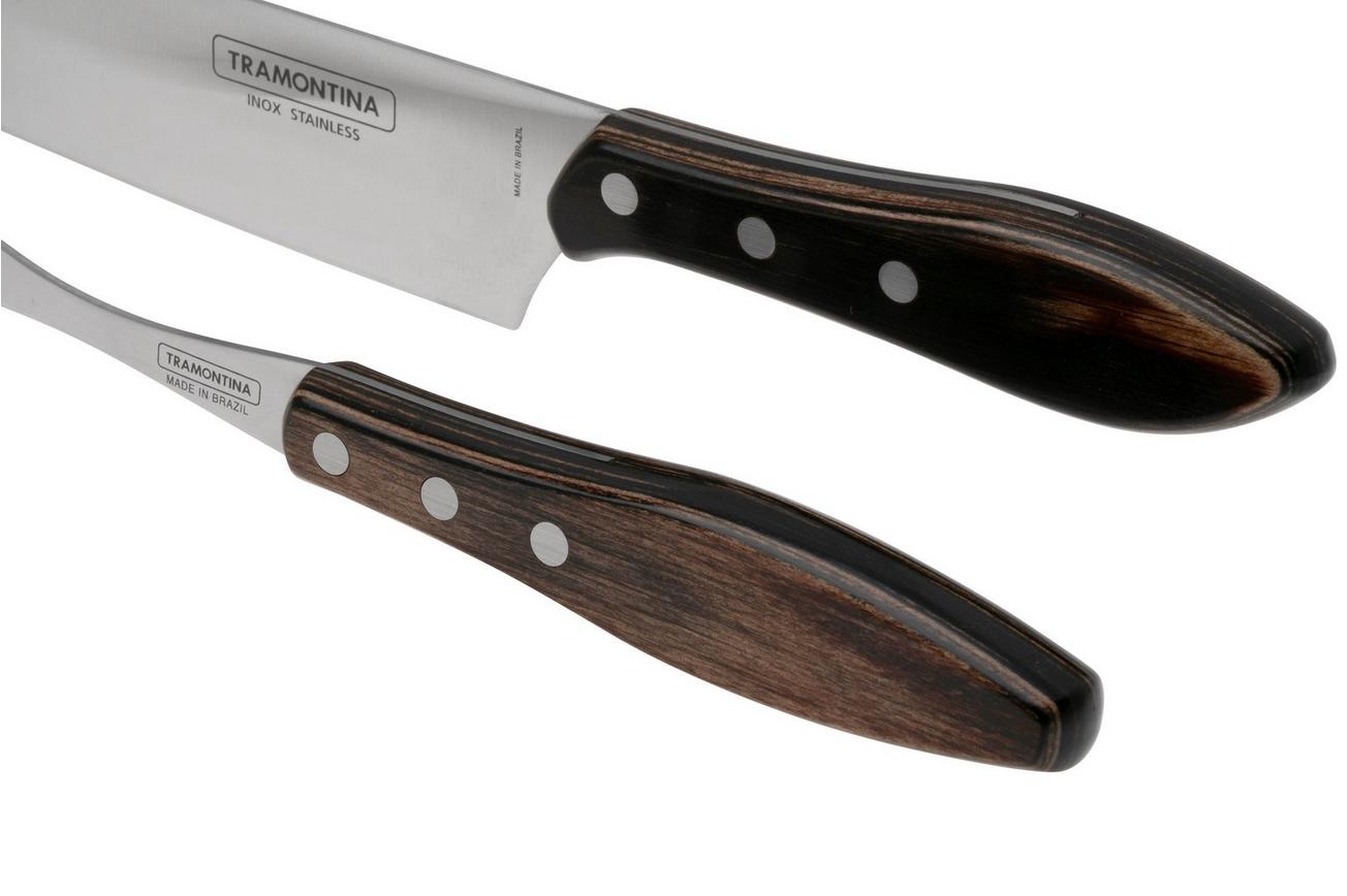 Tramontina Churrasco trancheerset, bruin