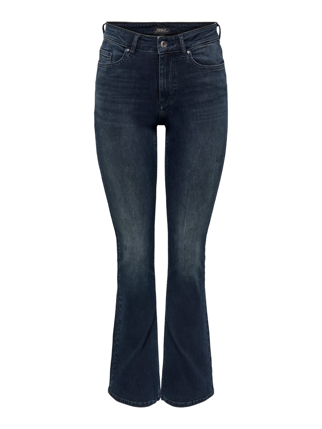 ONLBLUSH Mittlere Taille Ausgestellt Jeans Blue Black Denim