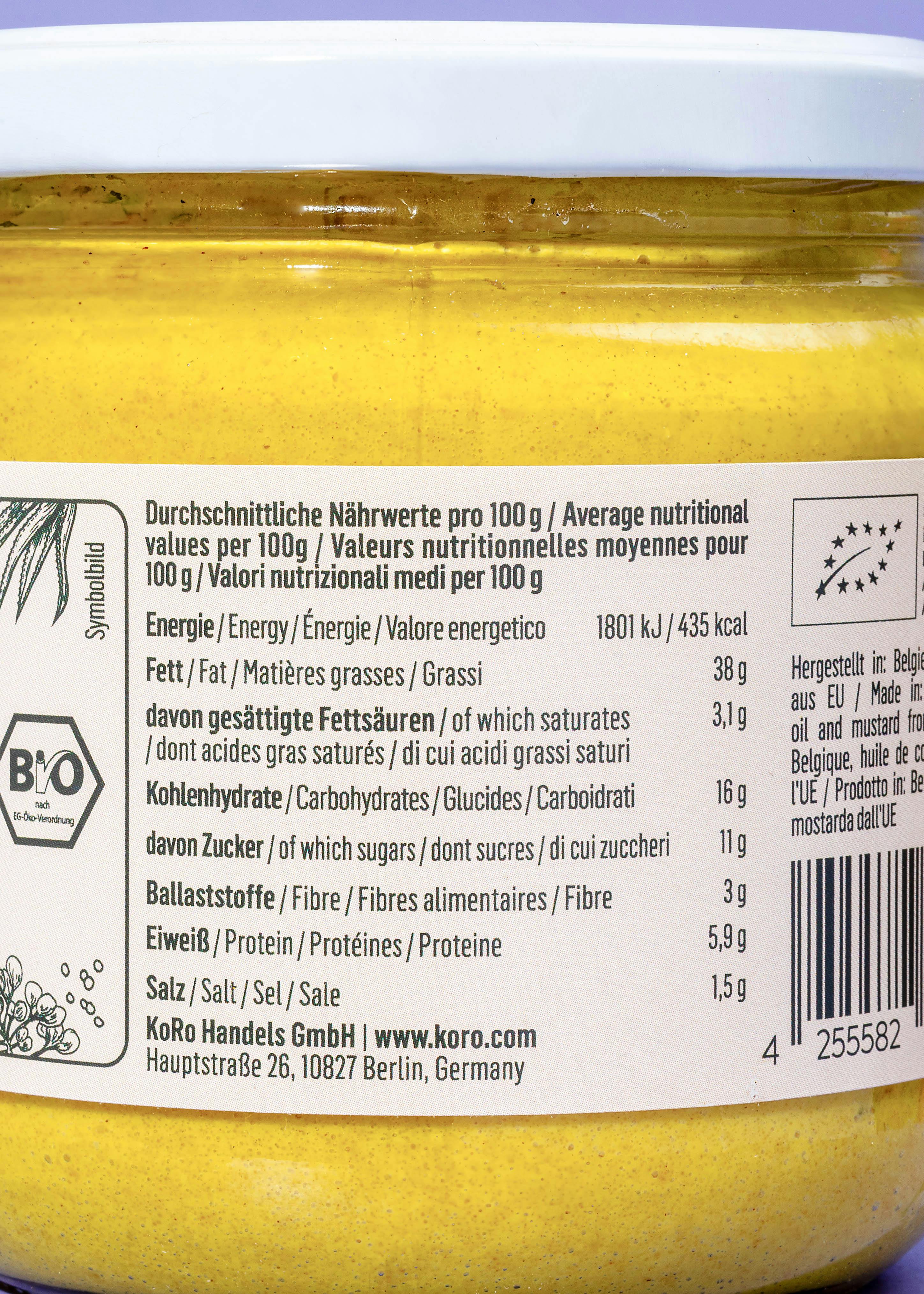 Bio Senf Agave Aufstrich 380 g