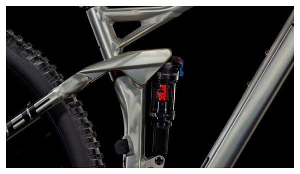 VTT Tout-Suspendu Cube Stereo One22 Race Shimano Deore/Deore XT 12V 29'' Argent Raw Metal 2025