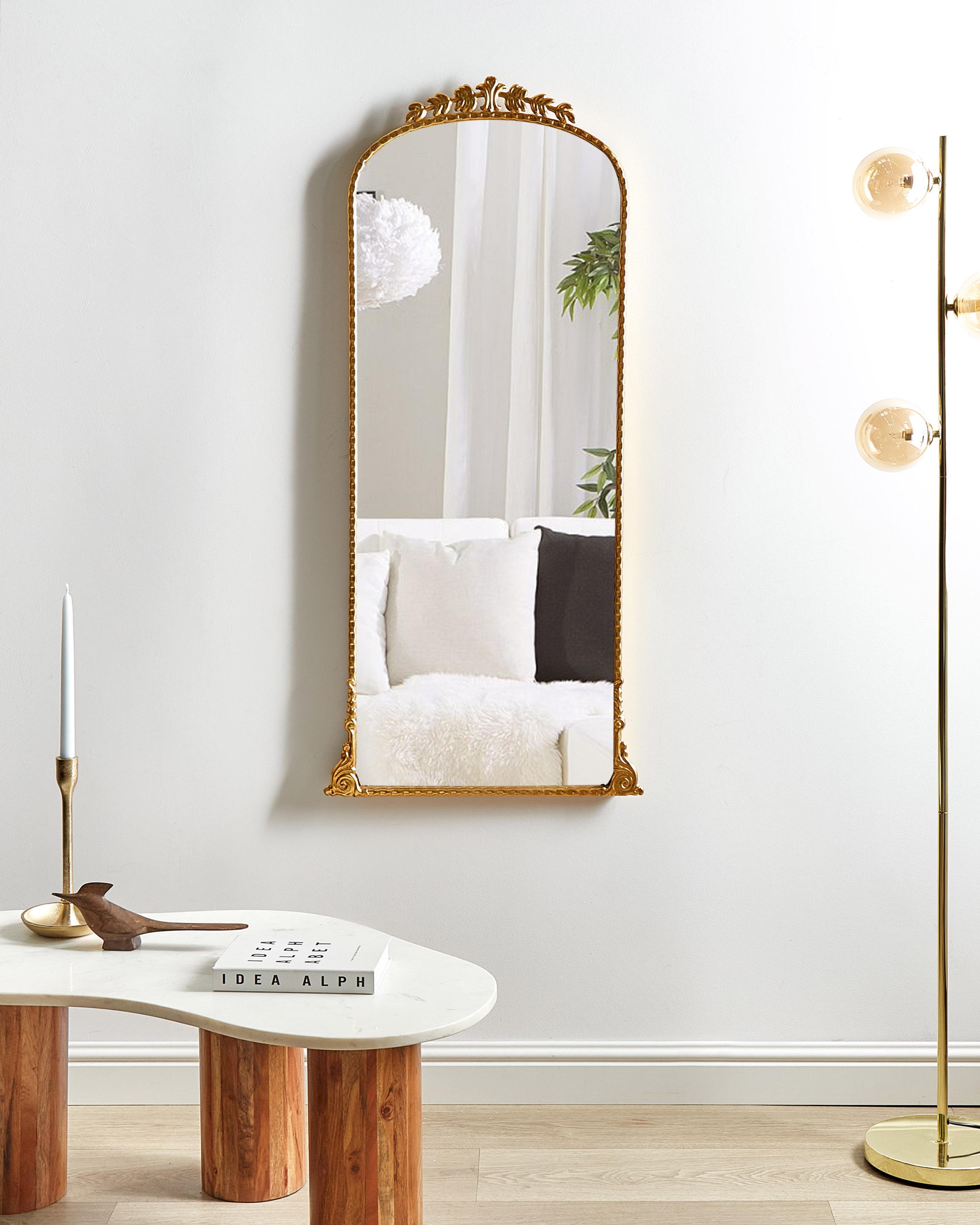 Wandspiegel LIVRY 51 cm 114 cm Metaal Goud