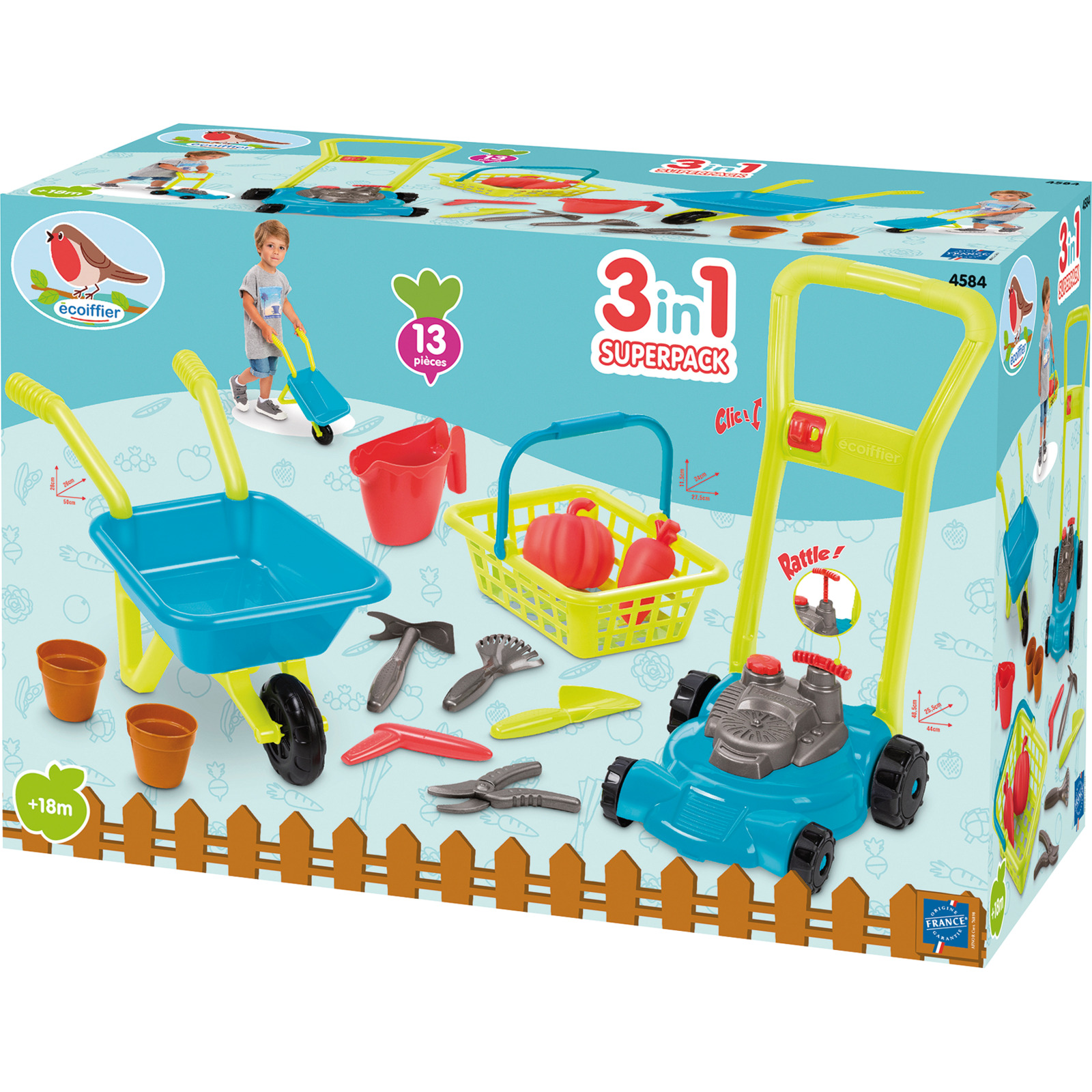 Ecoiffier Garten-Set 3 in 1