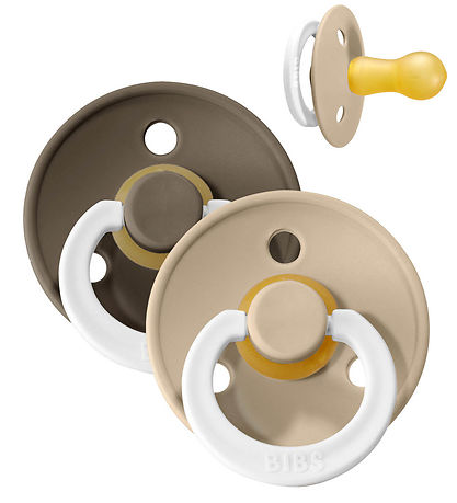 BIBS Colour Leuchtende Schnuller - Gr. 1 - 2er-Pack - Rund - Van