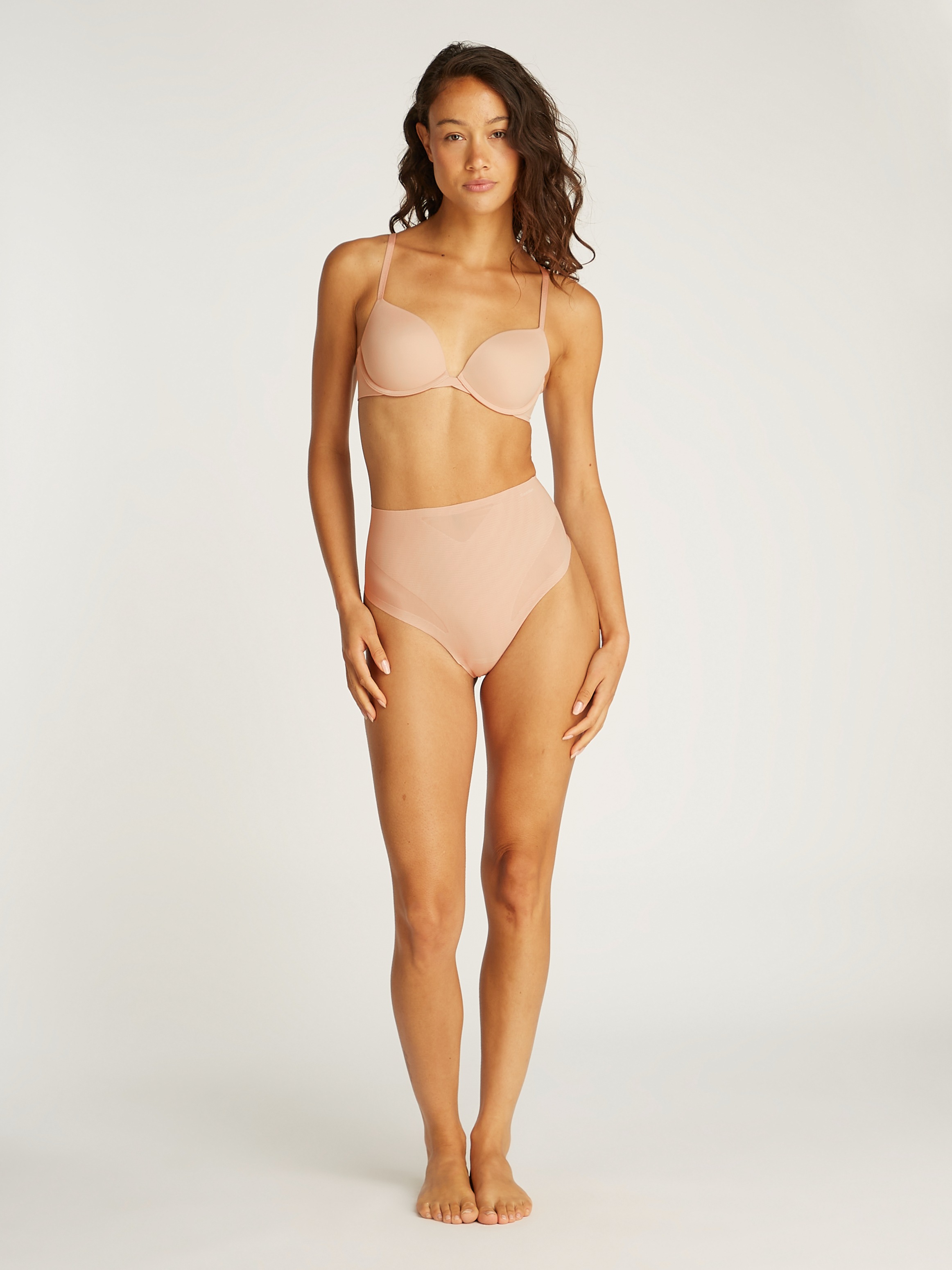 Calvin Klein Underwear Formstring »SCULPTED FIRM MESH THONG«, mit formendem Effekt, shapewear
