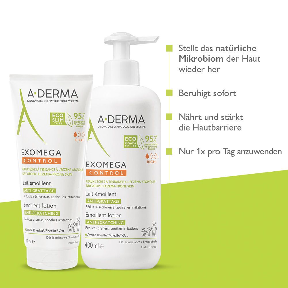A-DERMA EXOMEGA CONTROL Rückfettende Milch