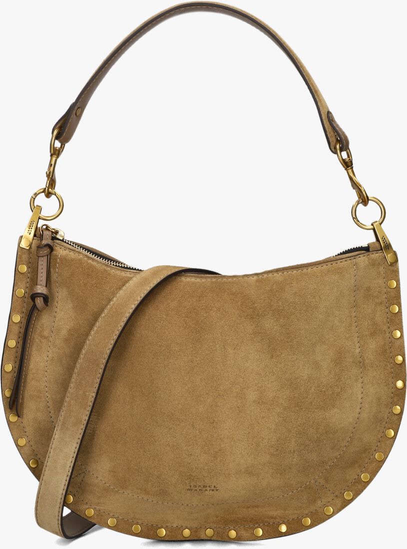taupe isabel marant handtas oskan soft zip-gb