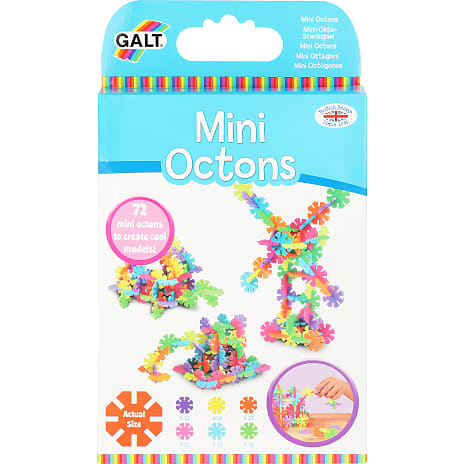Galt ottekantede mini plastbyggeklodser