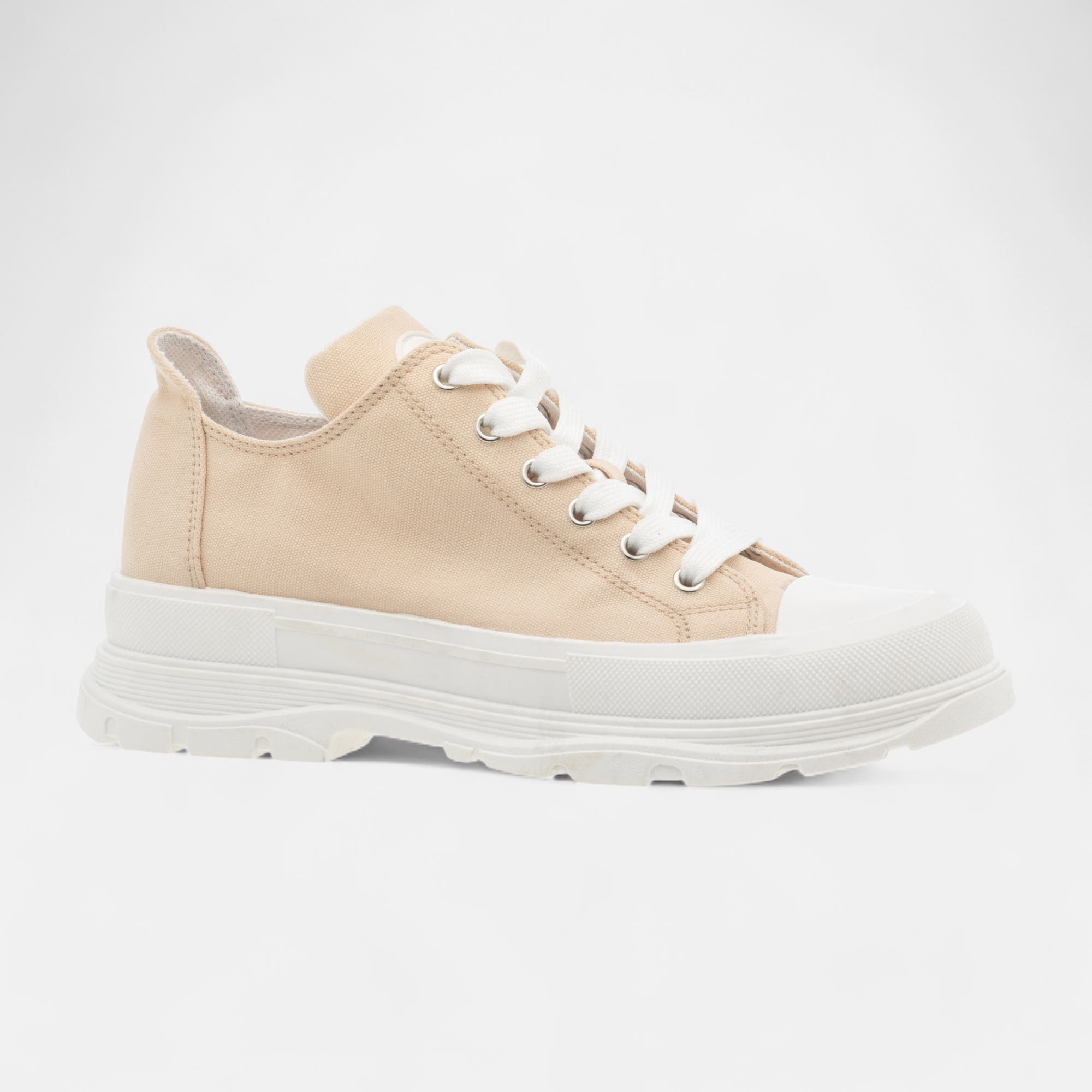 Baskets en toile Femme beige