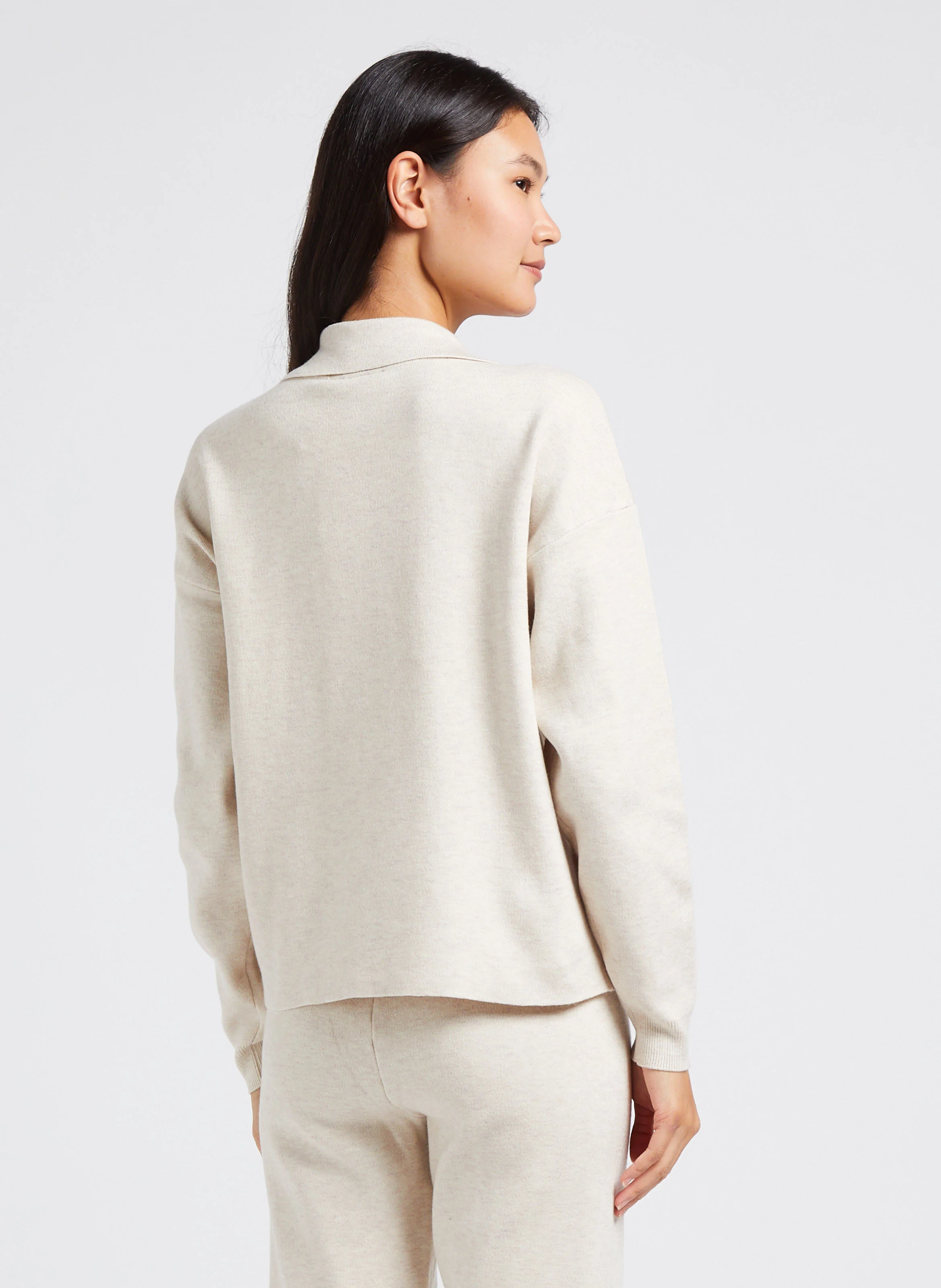 OLINJA - Gilet col tailleur | Beige