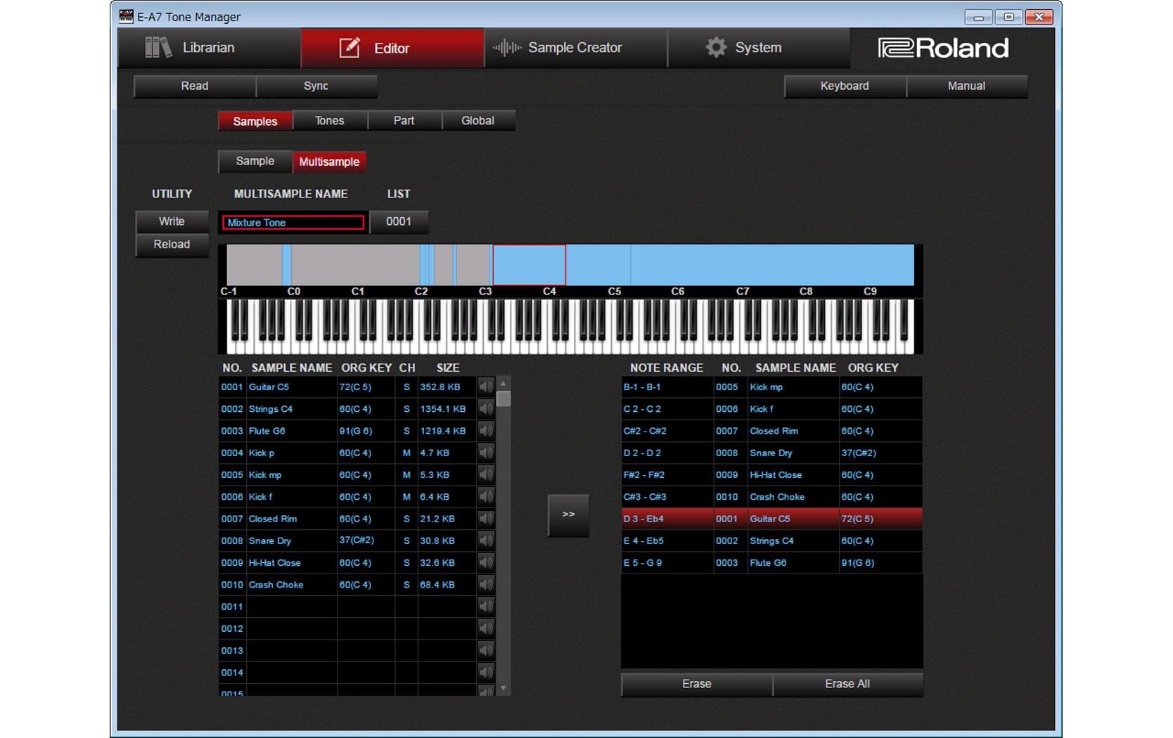 Keyboard E-A7<br>Arranger-Keyboard