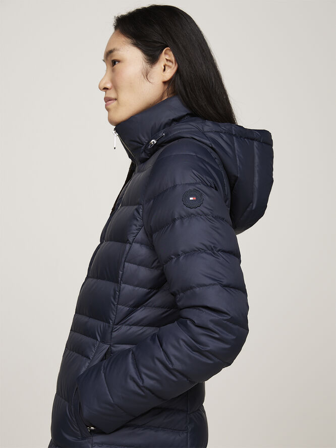 Tommy Hilfiger TYRA DOWN COAT WITH FUR Desert sky