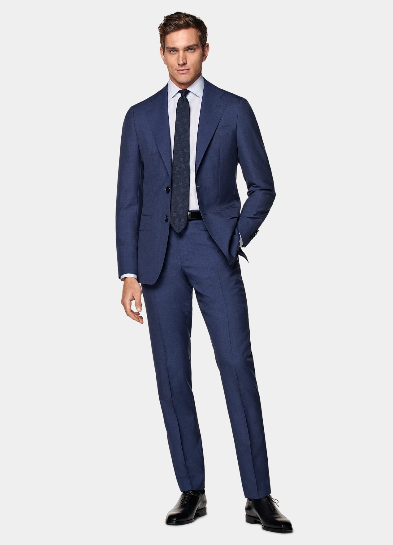 Costume sur mesure Custom Made bleu moyen