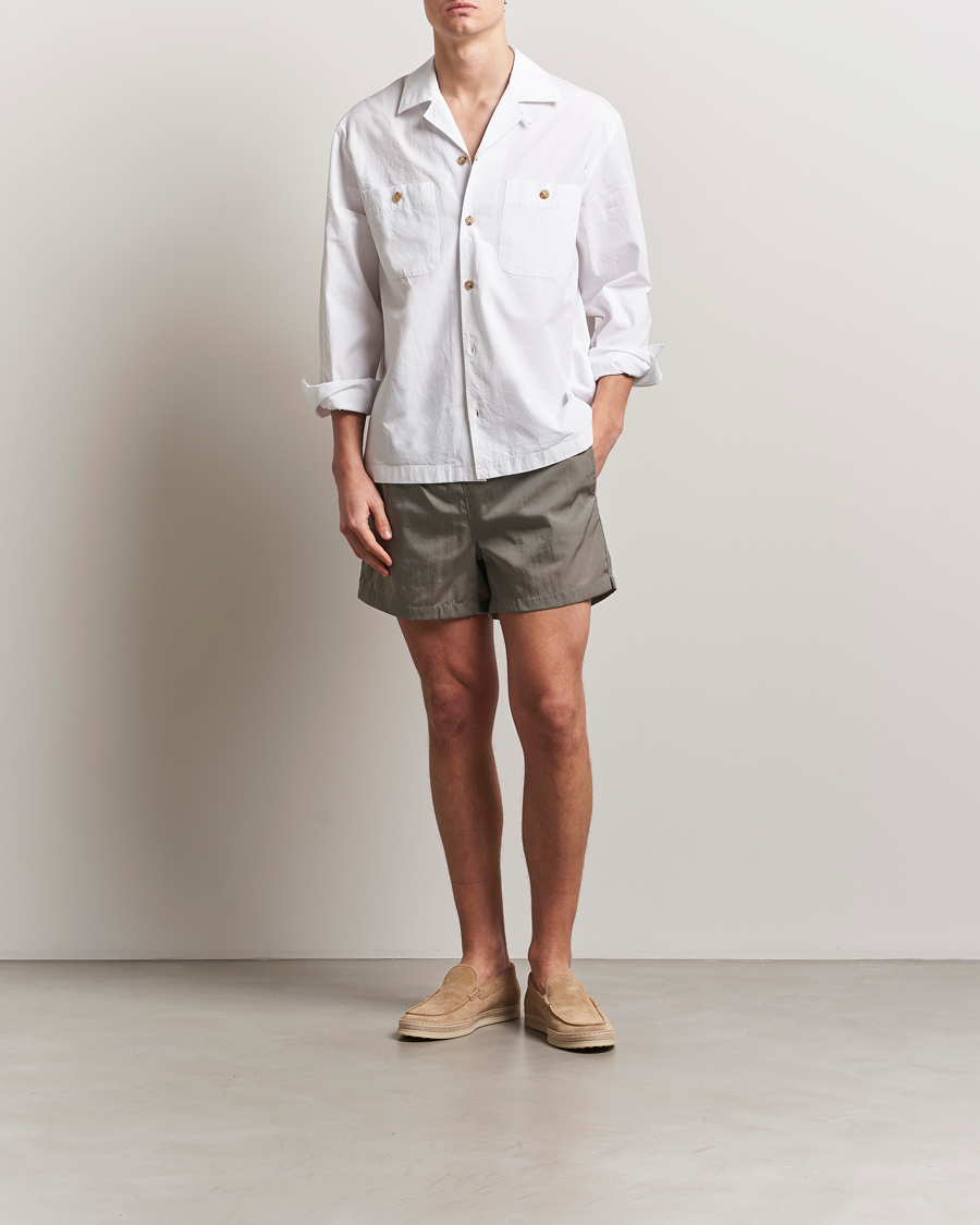 CDLP Satin Twill Swim Trunks Steel