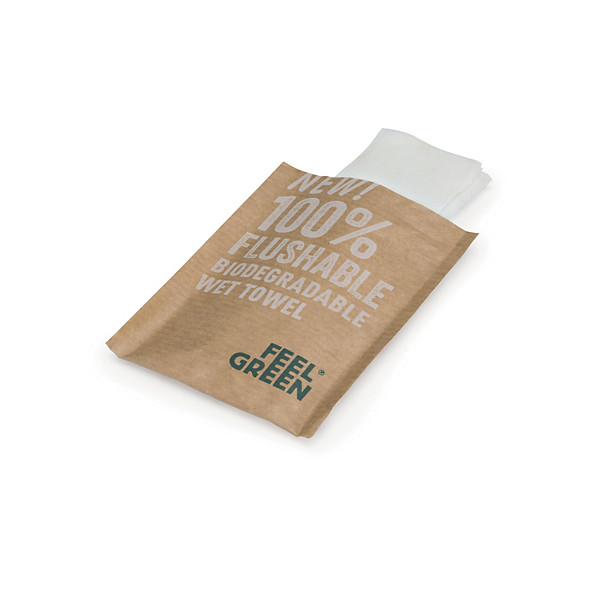 Lingette rince-doigts jetable biodégradable - Lot de 300