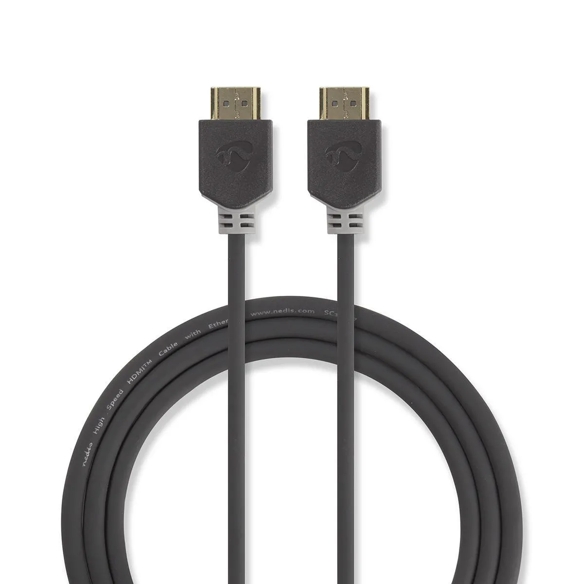 Nedis Câble HDMI Haute Vitesse 0,5 m Anthracite