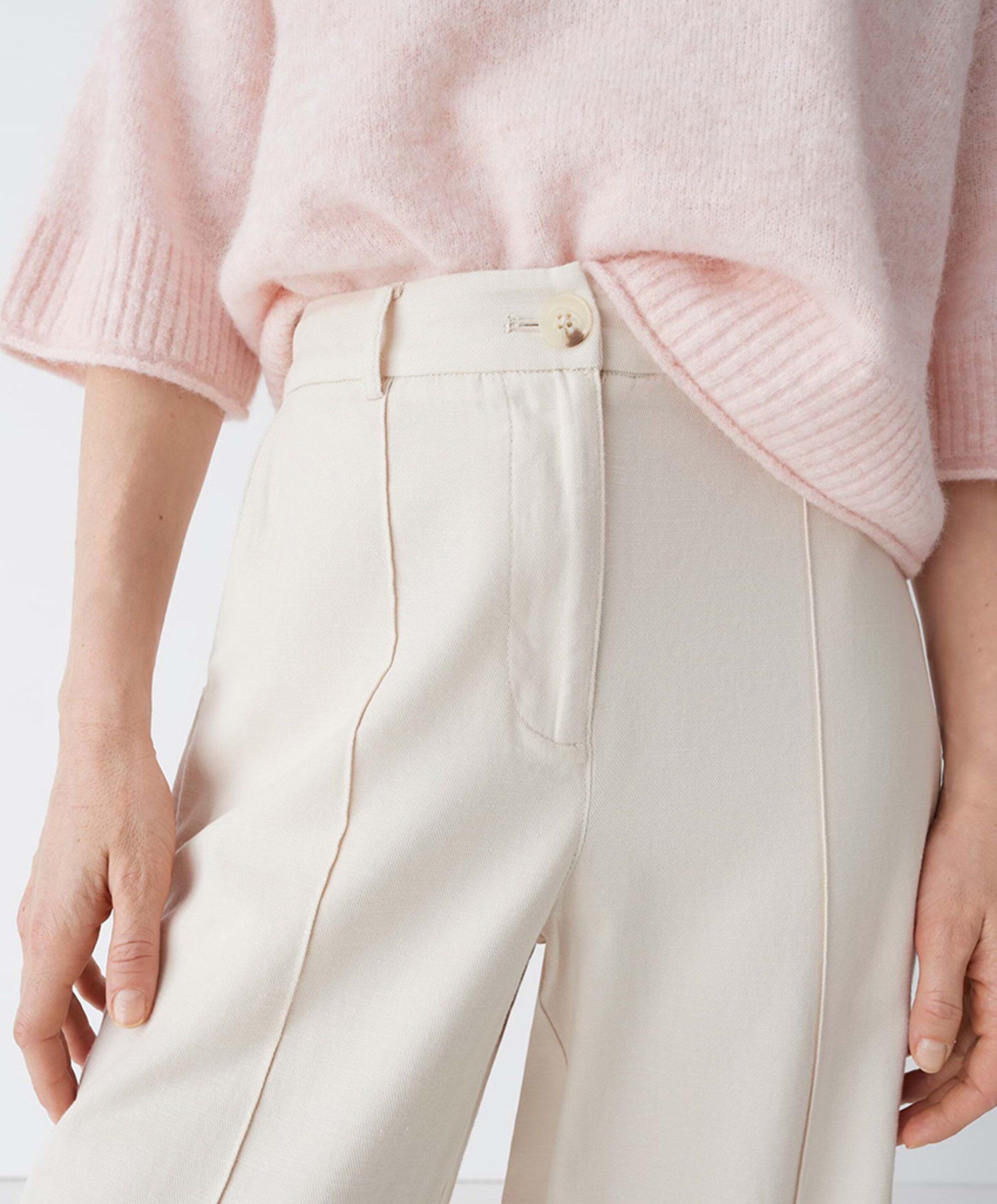 OPUS Meeri breath dames broek beige