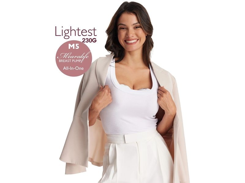 momcozy Doppelte Milchpumpe M5 GRA Elektrisch Milchpumpe