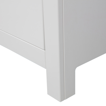 WOOOD TV-meubel Bonk mist grijs grenenhout 120x40 cm
