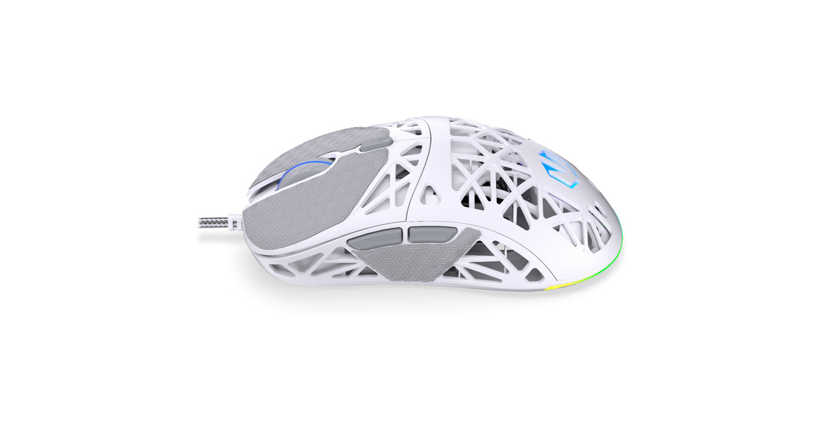 ENDORFYLIV Onyx White gaming muis  (Wit, 12.000 DPI, ARGB)