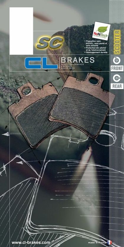 Plaquettes de freins CL Brakes Scooter métal fritté - 3009SC